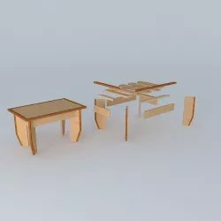 Contemporary Center of table 3D model
