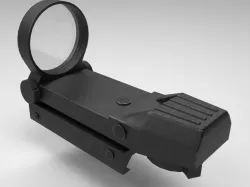 Coyote Sight - Red Dot - Weapon Attachment - PBR - 4K Textures Low-poly  3D model