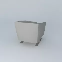 Custom Bell Swivel Lounge Chair 3D model