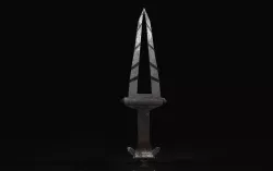 Dagger Small sword Low-poly  3D model