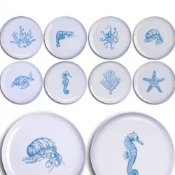 Decorative plate set 4 3D model