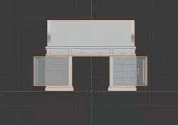 Desk prop 3D model