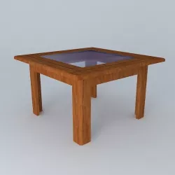 Dining Table Medieval City 3D model
