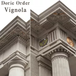 Doric Order Vignola 3D model