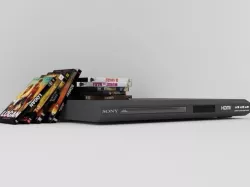 DVD Player and DVD Cover 3D model
