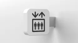 elevator sign 3D model