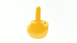 EMOJI HAND MIDDLE FINGER ICON  Low-poly  3D model