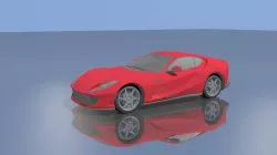 Ferrari 812 superfast Low-poly  3D model