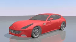Ferrari FF Low-poly  3D model