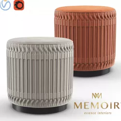 Flame Ottoman 3D model