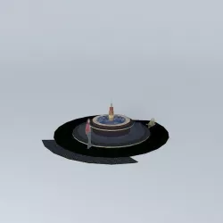 Fountain de Flora 3D model