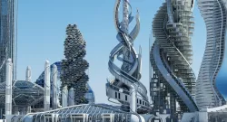 Futuristic Skyscrapers 3D model