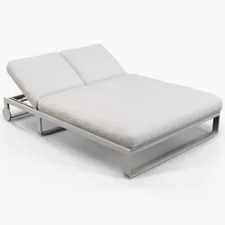 Gandia Blasco Flat chill bed with wheels 3D model