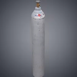 Gas bottle Low-poly  3D model