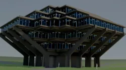 Geisel Library Low-poly  3D model