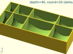 Generic Tray Creator Script (with rounded bin floors)