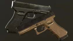 Glock 18 PBR Low-poly  3D model