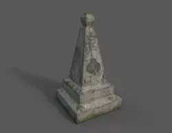 Gravestone Low-poly  3D model