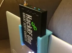 HackRF One laptop holder