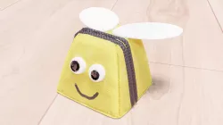Handcrafted fun childrens eggbox characters Low-poly  3D model