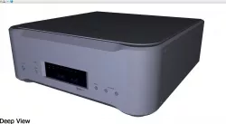 High-end converter Esoteric D-02 3D model