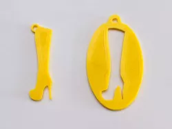High heel boot keychains