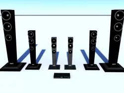 Home cinema 3D model
