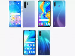 Huawei P30 and P30 Pro and P30 Lite 3D model