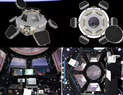 ISS Cupola module interior and exterior Low-poly  3D model