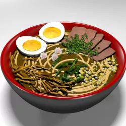 Japanese Food Ramen 3D model