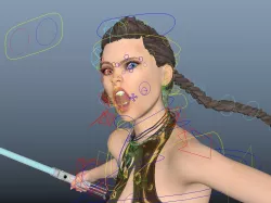 jedi knight girl 3D model