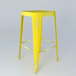 JIM Barstool yellow houses the world 3D model