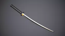 Katana Low-poly  3D model