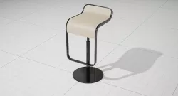 LEM Piston Bar Stool UE4 Low-poly  3D model