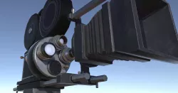 Lights Cameras and Action Blockbuster Movie Set Low-poly  3D model