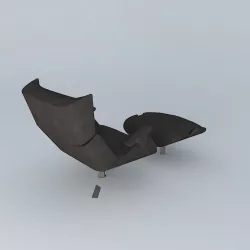 Lounge Chair and Ottoman 3D model