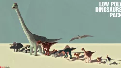 Low Poly Dinosaurs Pack Low-poly  3D model