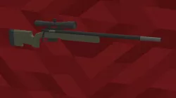 Low-Poly M40A5 Bolt Action Sniper Rifle Low-poly  3D model