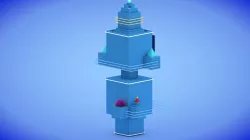 Low-poly Sci-fi Tower Low-poly  3D model