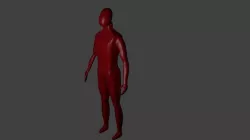 low poly simple human Low-poly  3D model