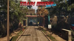 Low-Poly Train Bridge Pack Low-poly  3D model
