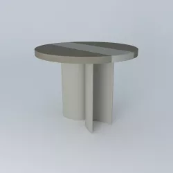 LUMA Small Round Silo Dining Table 3D model