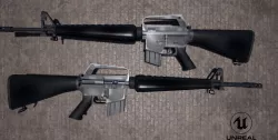 M16A1 Low-poly  3D model