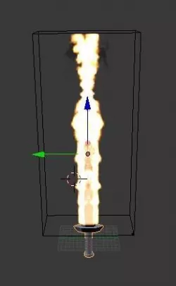 Magic fire sword 3D model