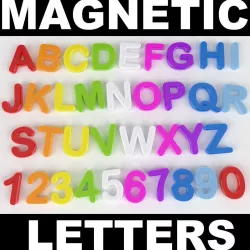 Magnets Alphabet 3D model