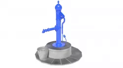 Manual water pump 3D model