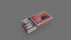 Matchbox  Low-poly  3D model