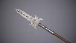 Medieval Polearm Protozan Low-poly  3D model