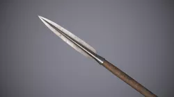 Medieval Spear Low-poly  3D model