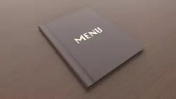 menu book 3D model